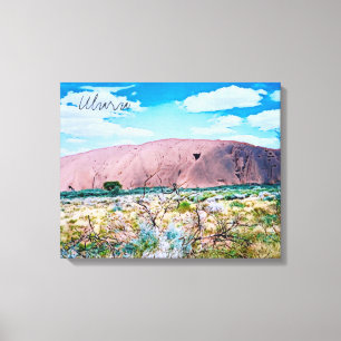 Uluru sunrise Central Australien resa Canvastryck