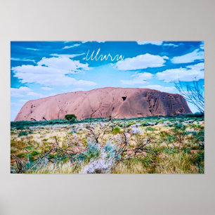 Uluru sunrise Central Australien resa Poster