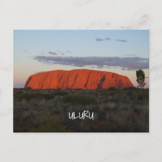 Uluru Sunset Ayers Sten Australia vycard Vykort