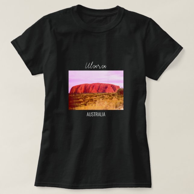 Uluru sunset Central Australien resa T Shirt (Design framsida)