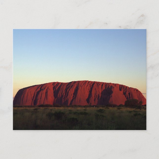 Uluru vid Sunset Vykort (Framsida)