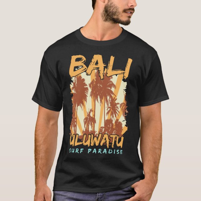 Uluwatu-Bali-surfa-paradise-Tee T Shirt (Framsida)