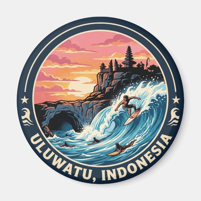 Uluwatu Indonesien Magnet (Framsidan)