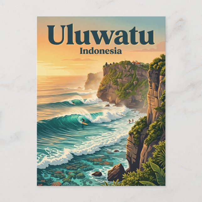 Uluwatu Indonesien Vykort (Framsida)
