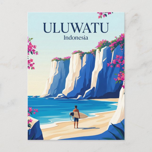 Uluwatu Indonesien Vykort (Framsida)