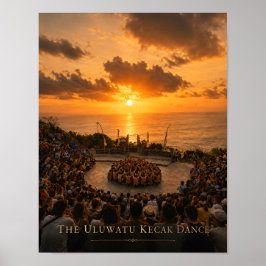Uluwatu Kecak-dansaffischen Poster