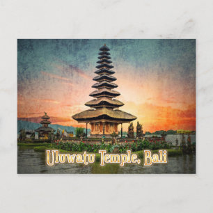 Uluwatu Temple, Bali stilized Vykort