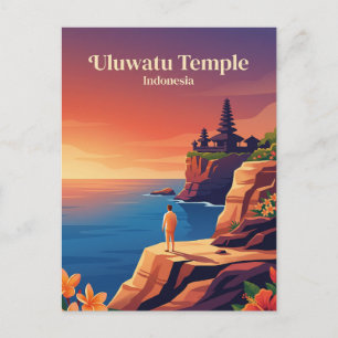 Uluwatu-templet Indonesien Vykort