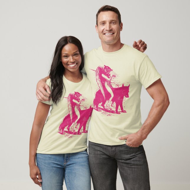 ulv i magenta tröja (Unisex)