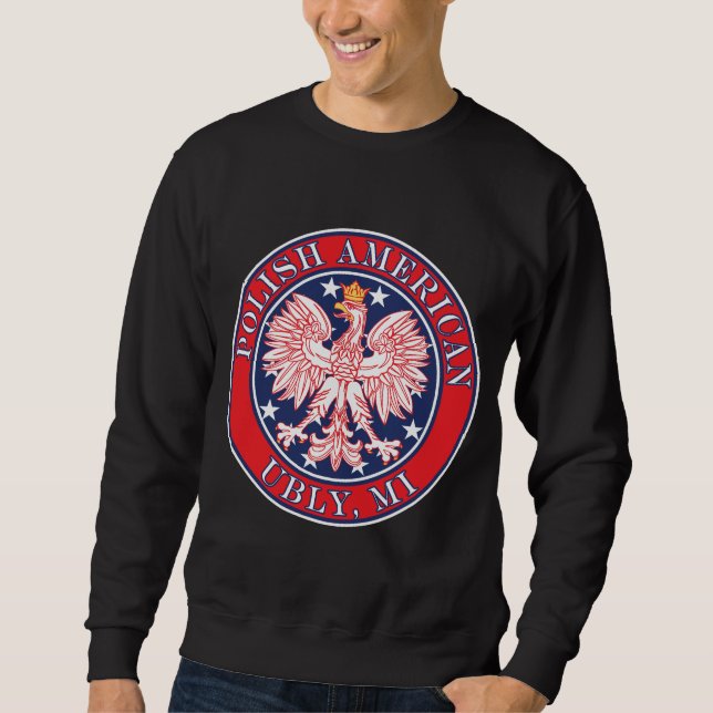 Uly Michigan polska Sweatshirt (Framsida)
