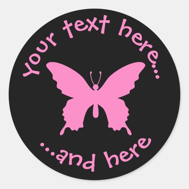 Ulysses Butterfly Runt Klistermärke (Framsida)