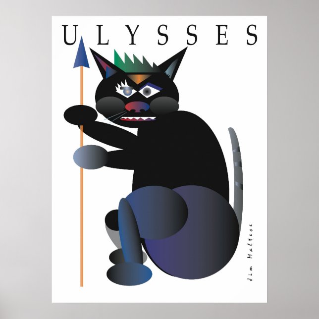 ULYSSES CAT POSTER FRÅN JIM MALTESE (Framsidan)