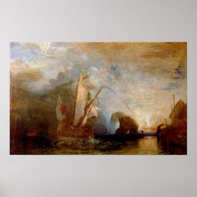 Ulysses Deriding Polyphemus, 1829 Poster (Framsidan)