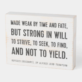 Ulysses-Dikt offerten Tennyson pension