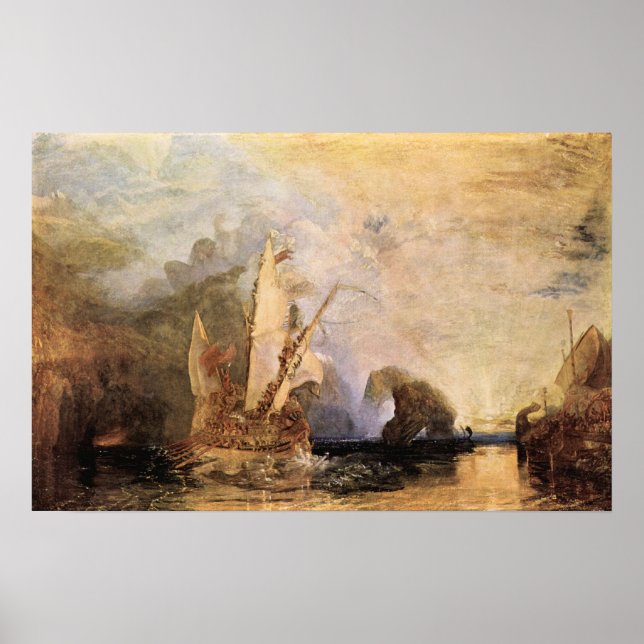 Ulysses in Homer's Odyssey - Joseph Mallord Turner Poster (Framsidan)