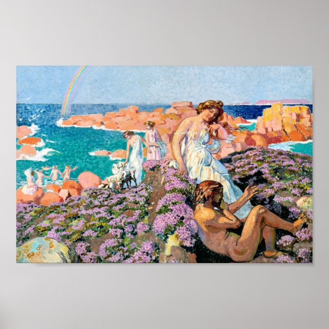 Ulysses med Calypso, Maurice Denis Poster (Framsidan)