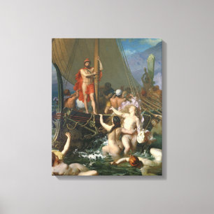 Ulysses och sirarna canvastryck