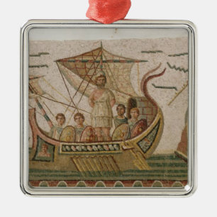Ulysses och sirarna julgransprydnad metall