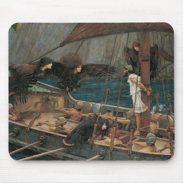 Ulysses och sirenerna av John William Waterhouse Musmatta (Framsidan)