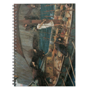 Ulysses och Sirens av John William Waterhouse Anteckningsbok
