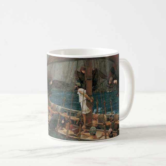 Ulysses och Sirens av John William Waterhouse Kaffemugg (Framsida höger)
