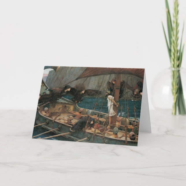 Ulysses och Sirens av John William Waterhouse Kort (Framsida)