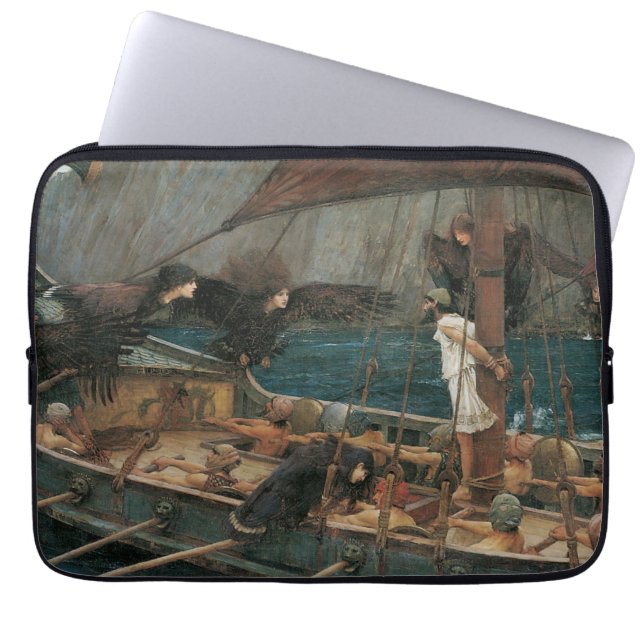 Ulysses och Sirens av John William Waterhouse Laptop Sleeve (Framsidan)
