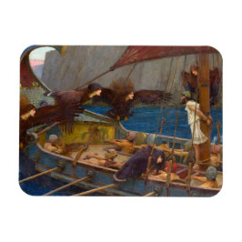 Ulysses och Sirens av John William Waterhouse Magnet