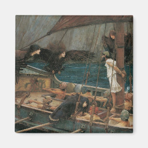 Ulysses och Sirens av John William Waterhouse Magnet