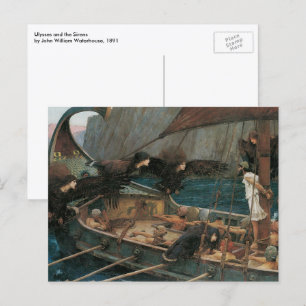 Ulysses och Sirens av John William Waterhouse Vykort