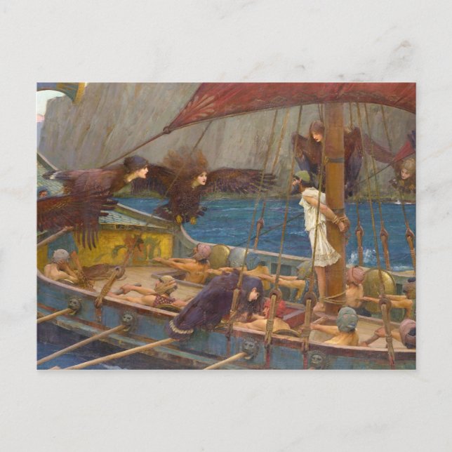 Ulysses och Sirens Vykort (Framsida)