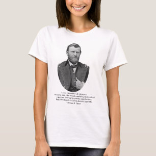 Ulysses S. Bevilja citerar på kyrka och tillstån T-shirt