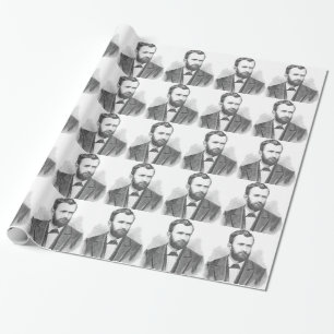 Ulysses S. Bevilja Illustrativ porträtt Presentpapper
