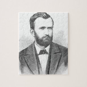 Ulysses S. Bevilja Illustrativ porträtt Pussel