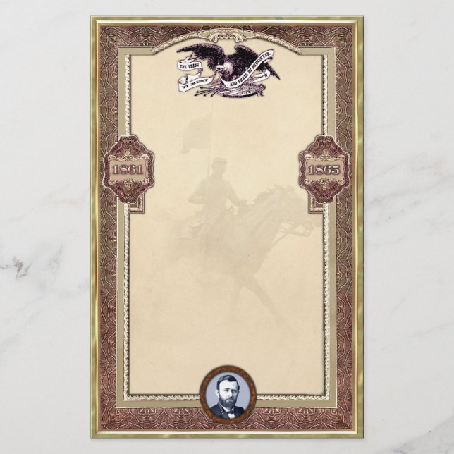 Ulysses S. Bevilja inbördeskrig personlig Brevpapper (Framsida)