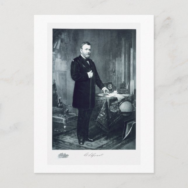 Ulysses S. Grant, 18:e presidenten i Förenta state Vykort (Framsida)