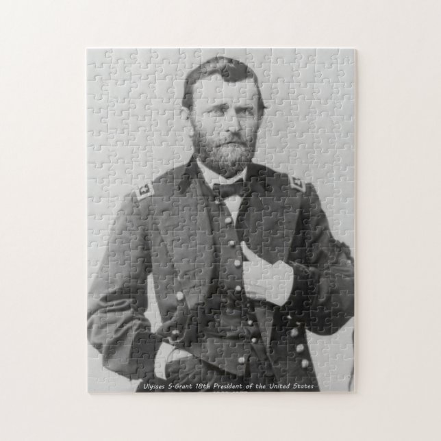 Ulysses S. Grant 18:e presidenten i USA. Pussel (Vertikal)