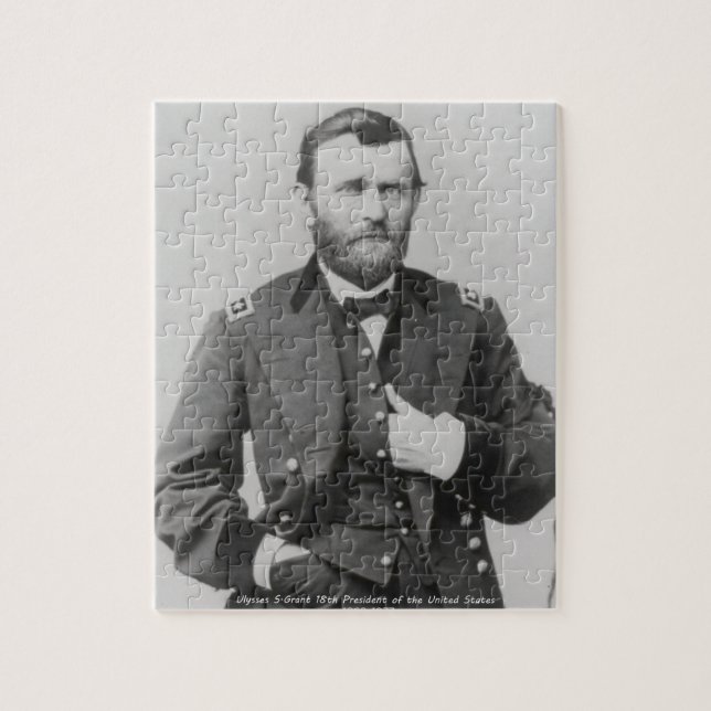 Ulysses S. Grant 18:e presidenten i USA. Pussel (Vertikal)
