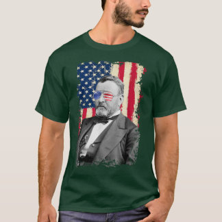 Ulysses S Grant American flag 4th of July Vintage T Shirt