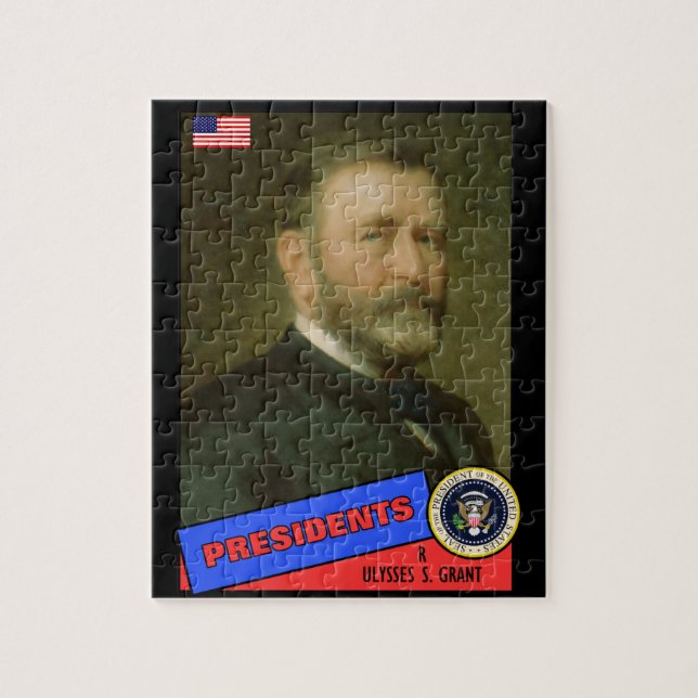 Ulysses S. Grant Baseball Card Pussel (Vertikal)