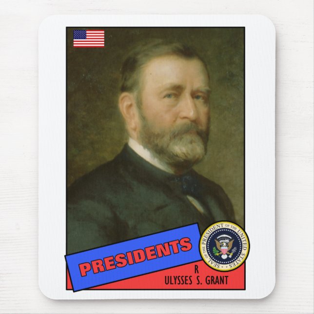 Ulysses S. Grant Basebollkort Musmatta (Framsidan)