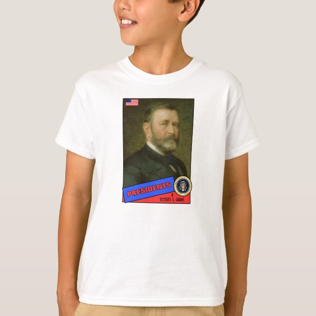 Ulysses S. Grant Basebollkort T-shirt (Framsida)