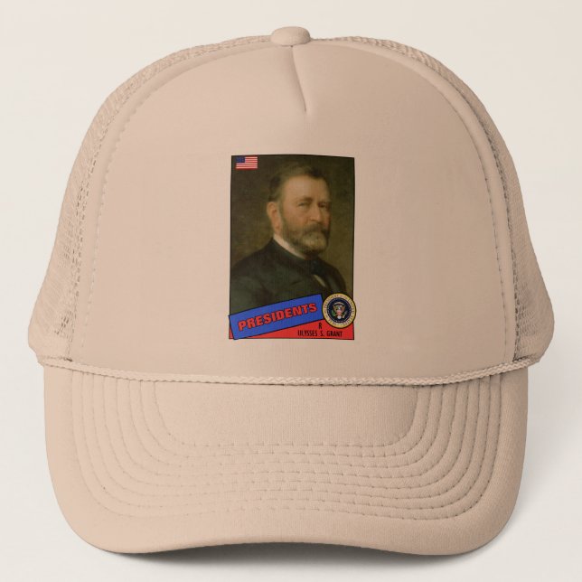 Ulysses S. Grant Basebollkort Truckerkeps (Framsida)