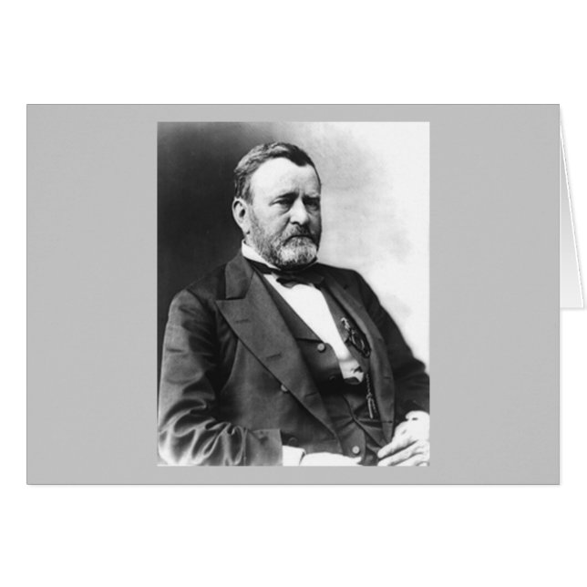 Ulysses S Grant Hälsningskort (Framsidan Horizontal)