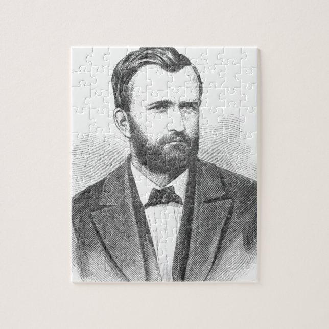 Ulysses S. Grant Illustrative Porträtt Pussel (Vertikal)