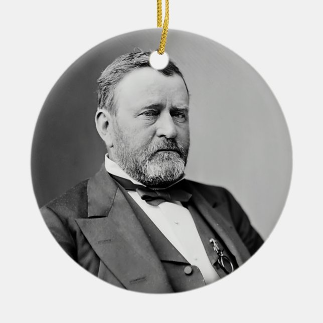 Ulysses S. Grant Julgransprydnad Keramik (Framsidan)