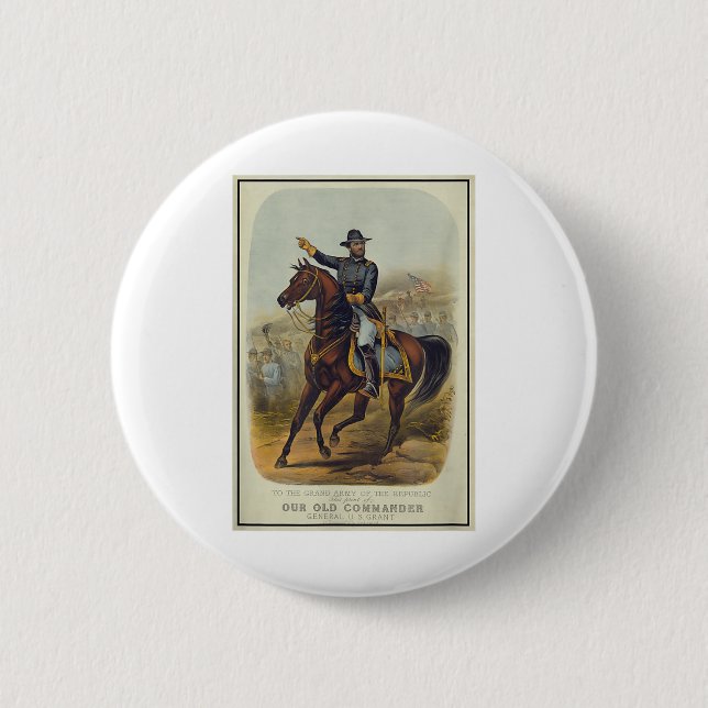 Ulysses S. Grant on Horseback Knapp (Framsida)