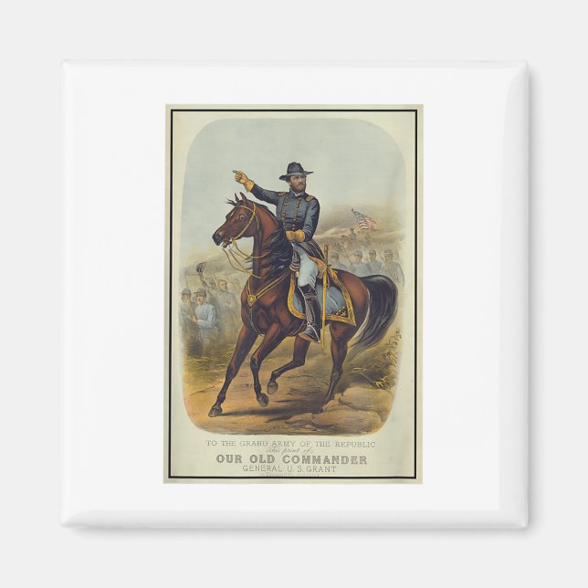 Ulysses S. Grant on Horseback Magnet (Framsidan)