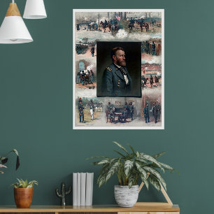 Ulysses S Grant West Point Appomattox 1885 Återstä Poster