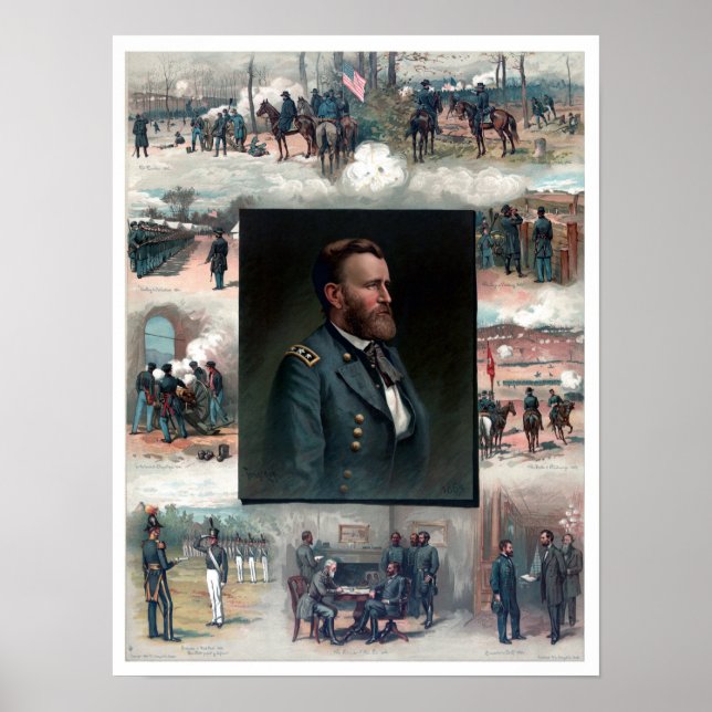Ulysses S Grant West Point Appomattox 1885 Återstä Poster (Framsidan)